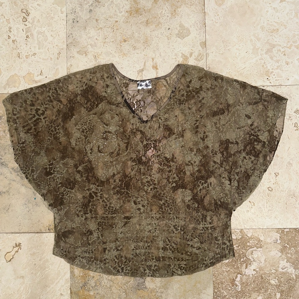 Bat Wing Lace Top